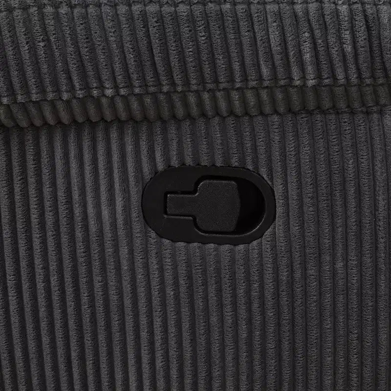 MAYEERTY Sofá Biplaza Reclinable, Reclinable de 2 Plazas de Pana con Almacenamiento y Portavasos para Sala de Estar, Gris Oscuro