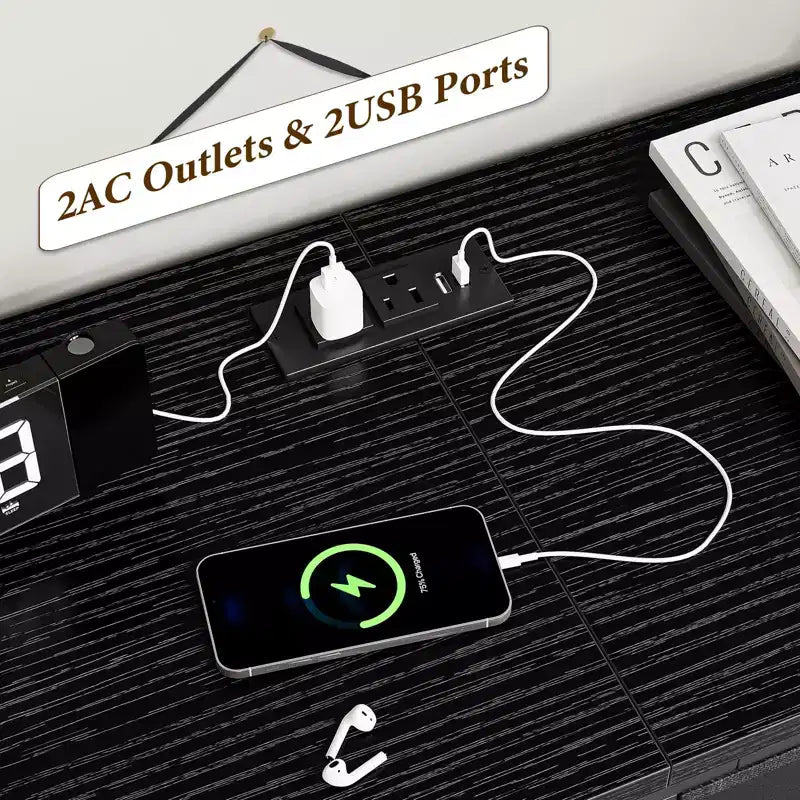 Mueble TV 63 pulgadas de ancho para televisores de 65, 70 y 75 pulgadas, tocador de 14 cajones para dormitorio con tomas de corriente, centro de entretenimiento grande y largo con cajones de tela