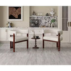 MAYEERTY Mesa de comedor rectangular moderna de madera de 47 pulgadas, estructura de metal con capacidad para 4 a 6 personas para cocina o comedor, nogal oscuro