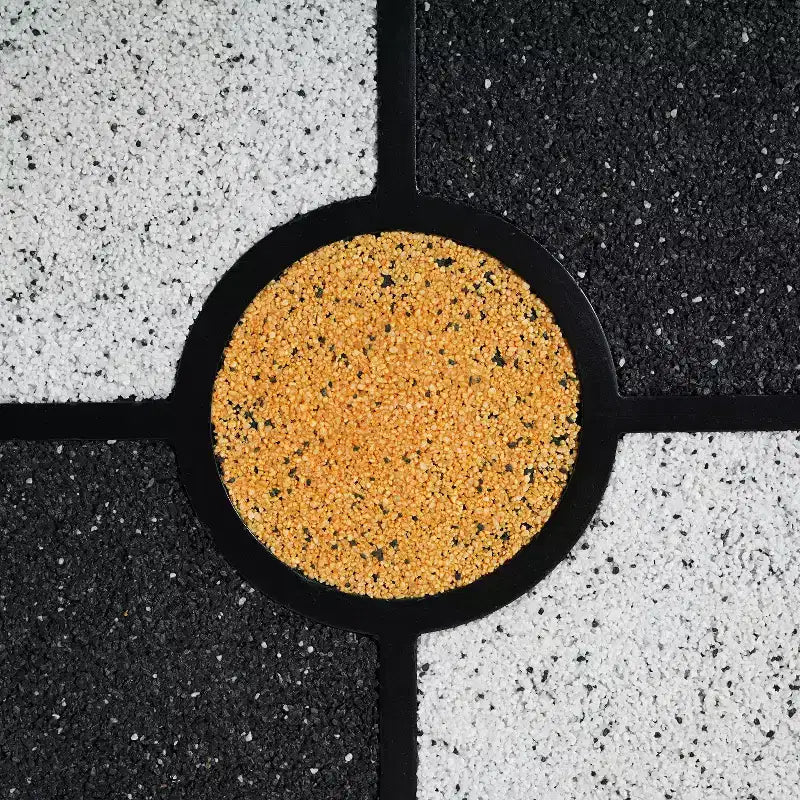 Christopher Knight Home Audrey Mesa Auxiliar Moderna con Diseño de Trébol de Cuatro Hojas de Resina con Acabado de Piedra y Base de Madera