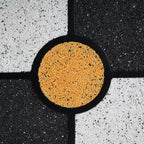 Christopher Knight Home Audrey Mesa Auxiliar Moderna con Diseño de Trébol de Cuatro Hojas de Resina con Acabado de Piedra y Base de Madera