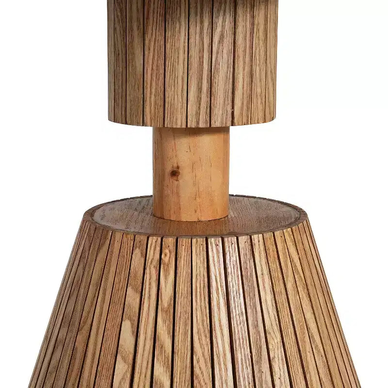 Christopher Knight Home Audrey Mesa Auxiliar Moderna con Diseño de Trébol de Cuatro Hojas de Resina con Acabado de Piedra y Base de Madera