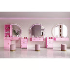 Gabinete de almacenamiento con cerradura para salón de belleza, soporte para secador de pelo, cajón para equipo de estilista