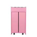 Gabinete de almacenamiento con cerradura para salón de belleza, soporte para secador de pelo, cajón para equipo de estilista