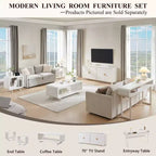 Mesa de centro de 48, mesa de centro moderna con estante de almacenamiento de 2 niveles, mesa rectangular de madera para sala de estar con madera gruesa para sala de estar