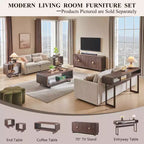 Mesa de centro de 48, mesa de centro moderna con estante de almacenamiento de 2 niveles, mesa rectangular de madera para sala de estar con madera gruesa para sala de estar