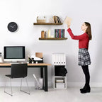 Paquete de 2 estantes de pared flotantes Sorbus (24x9) para dormitorio, decoración, cocina, sala de estar, para trofeos, marcos, estantería