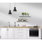 Paquete de 2 estantes de pared flotantes Sorbus (24x9) para dormitorio, decoración, cocina, sala de estar, para trofeos, marcos, estantería