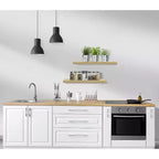 Paquete de 2 estantes de pared flotantes Sorbus (24x9) para dormitorio, decoración, cocina, sala de estar, para trofeos, marcos, estantería