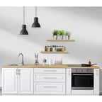 Paquete de 2 estantes de pared flotantes Sorbus (24x9) para dormitorio, decoración, cocina, sala de estar, para trofeos, marcos, estantería