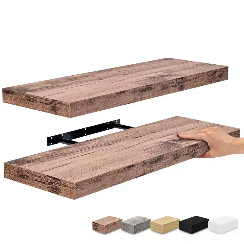Paquete de 2 estantes de pared flotantes Sorbus (24x9) para dormitorio, decoración, cocina, sala de estar, para trofeos, marcos, estantería