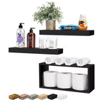 Sorbus 2 Floating Shelves with Invisible Brackets & 1 Rectangular Box