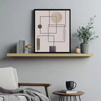 Sorbus Paquete de 2 estantes flotantes de madera maciza de 35" - Para decoración de baño, libros, dormitorio y sala de estar