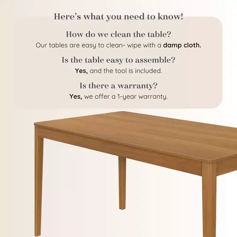 Mesa de comedor para la tripulación (60 pulgadas)