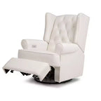 Sillón reclinable y giratorio electrónico Harbour Namesake con puerto USB - Tejido ecológico de alto rendimiento color crema