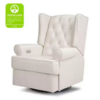 Sillón reclinable y giratorio electrónico Harbour Namesake con puerto USB - Tejido ecológico de alto rendimiento color crema