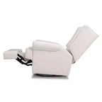 Sillón reclinable y giratorio electrónico Harbour Namesake con puerto USB - Tejido ecológico de alto rendimiento color crema