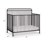 Cuna de metal convertible 4 en 1