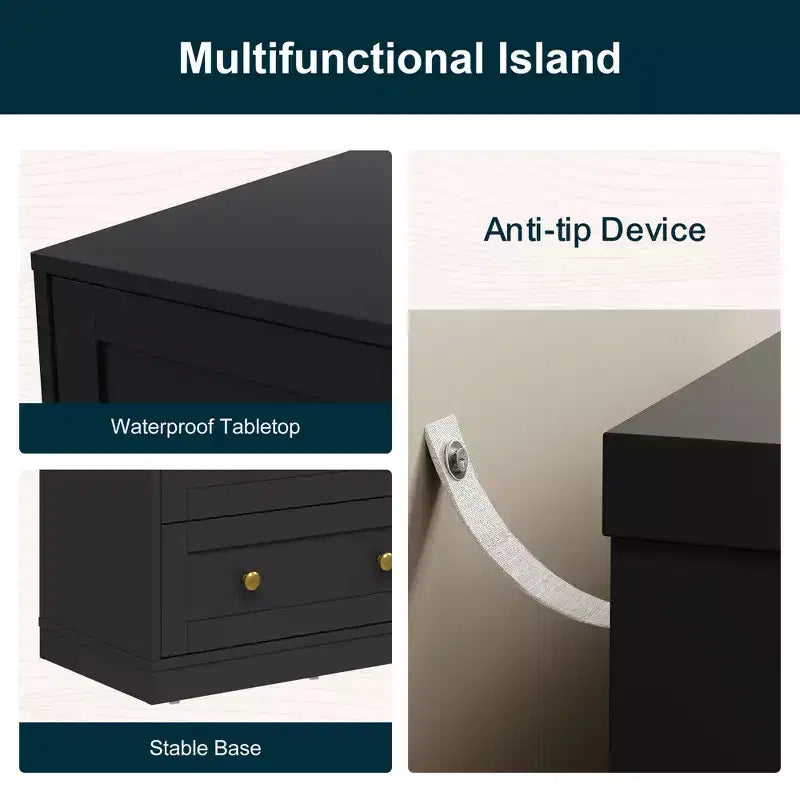 Mesita de Noche con 3 Cajones, Amplia Mesita Auxiliar con Perillas Redondas Doradas, Mesa Auxiliar Moderna de Madera, Cómoda Decorativa para Dormitorio