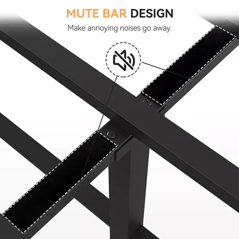 Base de cama de plataforma con cabecero y piecero de ratán, estilo bohemio, soporte de listones de metal resistente, no necesita somier, capacidad de 1000 libras
