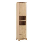 Mueble de baño alto Clihome de 67.7, estilo tradicional americano, con estante ajustable, diseño que ahorra espacio