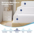 Colchón Greenstell, colchón de espuma viscoelástica con gel refrescante, carbón de bambú de 2 capas y espuma de apoyo para un sueño confortable