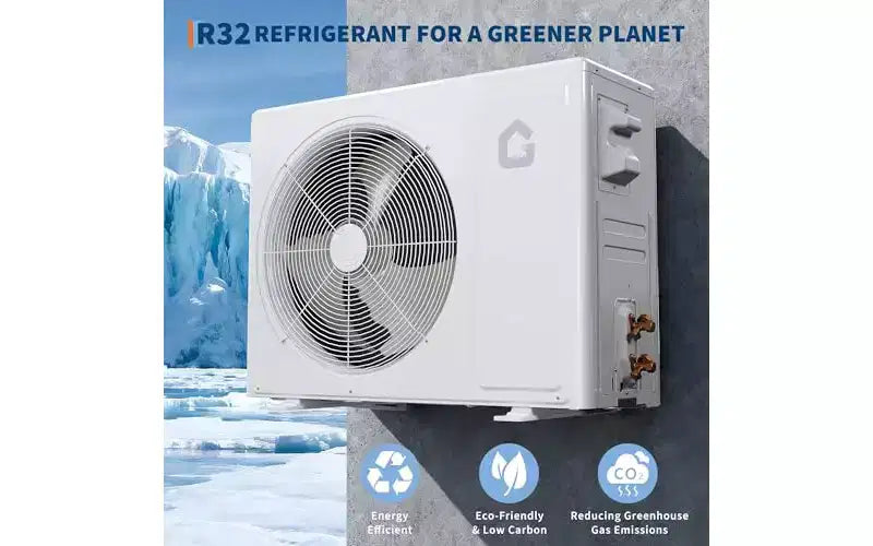 Garvee 12000 BTU Ductless Mini Split Air Conditioner and Heat Pump,3-in-1 All-in-One Cooling Heating and Dehumidifier,10ft Pre-Charged Line Set
