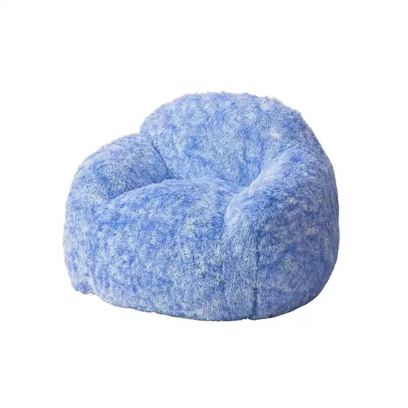 Sillón Puf de Pelo Sintético para Adultos COZONY - Suave y Esponjoso con Reposabrazos, Sofá Perezoso de Espuma de Alta Densidad para Lectura, Sofá de Suelo para Sala de Estar