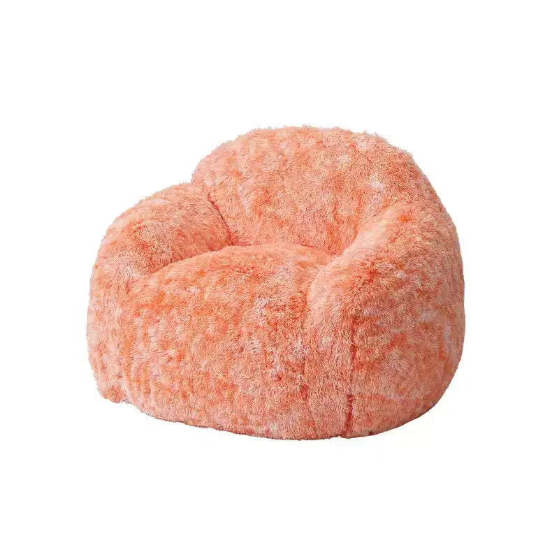 Sillón Puf de Pelo Sintético para Adultos COZONY - Suave y Esponjoso con Reposabrazos, Sofá Perezoso de Espuma de Alta Densidad para Lectura, Sofá de Suelo para Sala de Estar