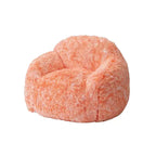 Sillón Puf de Pelo Sintético para Adultos COZONY - Suave y Esponjoso con Reposabrazos, Sofá Perezoso de Espuma de Alta Densidad para Lectura, Sofá de Suelo para Sala de Estar