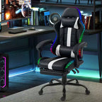Silla para videojuegos EROMMY con masajeador y reposapiés