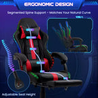 Silla para videojuegos EROMMY con masajeador y reposapiés
