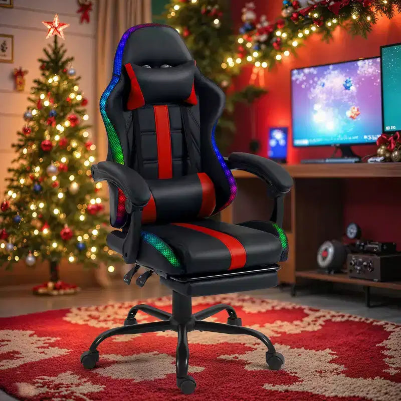 Silla para videojuegos EROMMY con masajeador y reposapiés