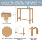 Juego de mesa de comedor de madera Okak Farmhouse y sillas para desayunador, juego de comedor rectangular para cocina, comedor