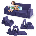 11-piece modular children's play sofa set, children's sectional sofa, suitable for boys and girls, applicable to children's room and bedroom.