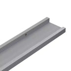 Juego de 2 estantes de repisa de marco de MDF gris pequeños para montaje en pared