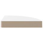 Estantería de esquina Blanco alto brillo MDF nido de abeja, metal 25 cm