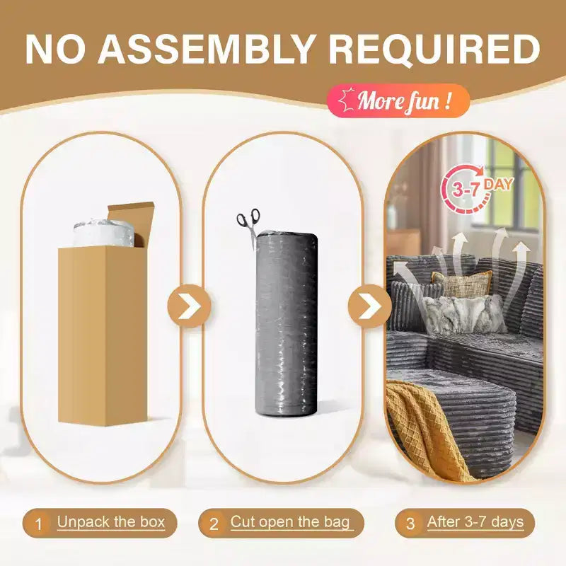 Sofá seccional modular HOMLUX, sofá tapizado en forma de U, sofás minimalistas modernos para sala de estar, sofá esquinero de asiento profundo de combinación libre