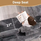 Sofá seccional modular HOMLUX, sofá tapizado en forma de U, sofás minimalistas modernos para sala de estar, sofá esquinero de asiento profundo de combinación libre