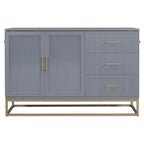Cama de pared Queen Murphy Bed con patas doradas, cama de gabinete tamaño Queen, cama de pared plegable con diseño de puertas de vidrio esmerilado y cajones falsos