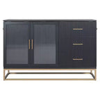 Cama de pared Queen Murphy Bed con patas doradas, cama de gabinete tamaño Queen, cama de pared plegable con diseño de puertas de vidrio esmerilado y cajones falsos