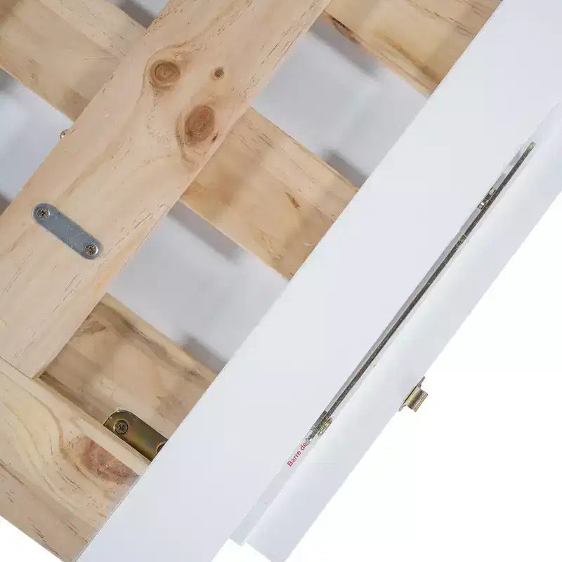 Cama de pared Queen Murphy Bed con patas doradas, cama de gabinete tamaño Queen, cama de pared plegable con diseño de puertas de vidrio esmerilado y cajones falsos