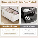 Cómoda de 4 cajones para dormitorio, cómoda alta de 37, mesita de noche estrecha de madera, organizador de cómoda, gabinete de almacenamiento para sala de estar, cuarto de niños, entrada