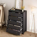 Cómoda de 4 cajones para dormitorio, cómoda alta de 37, mesita de noche estrecha de madera, organizador de cómoda, gabinete de almacenamiento para sala de estar, cuarto de niños, entrada