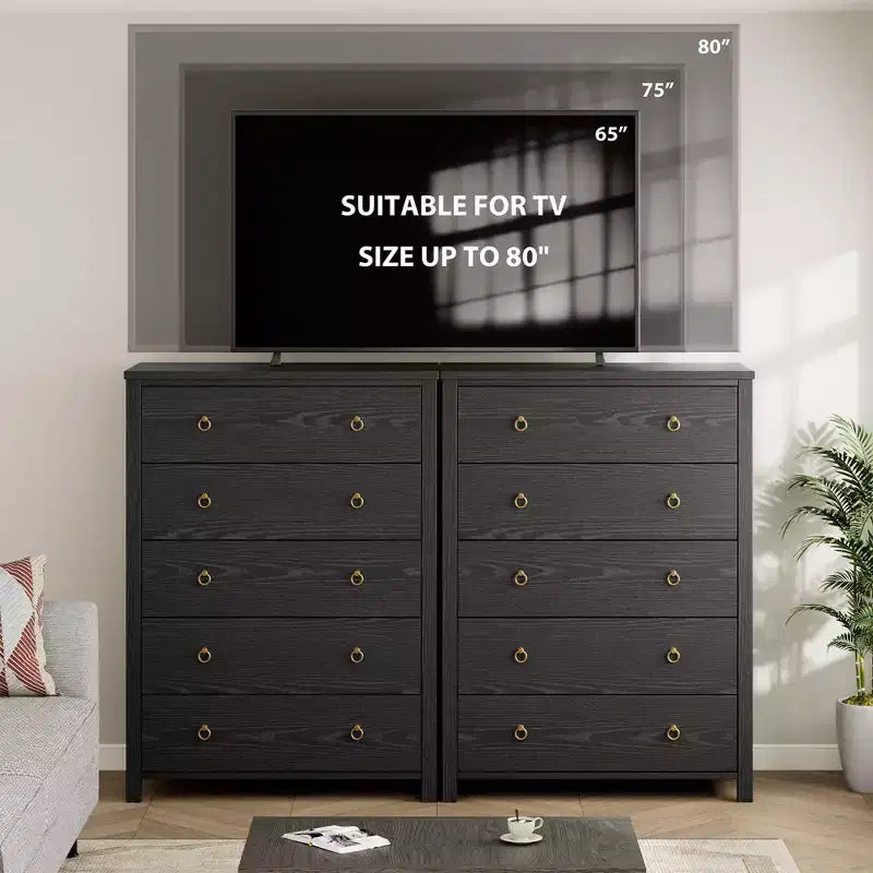 Cómoda de 4 cajones para dormitorio, cómoda alta de 37, mesita de noche estrecha de madera, organizador de cómoda, gabinete de almacenamiento para sala de estar, cuarto de niños, entrada
