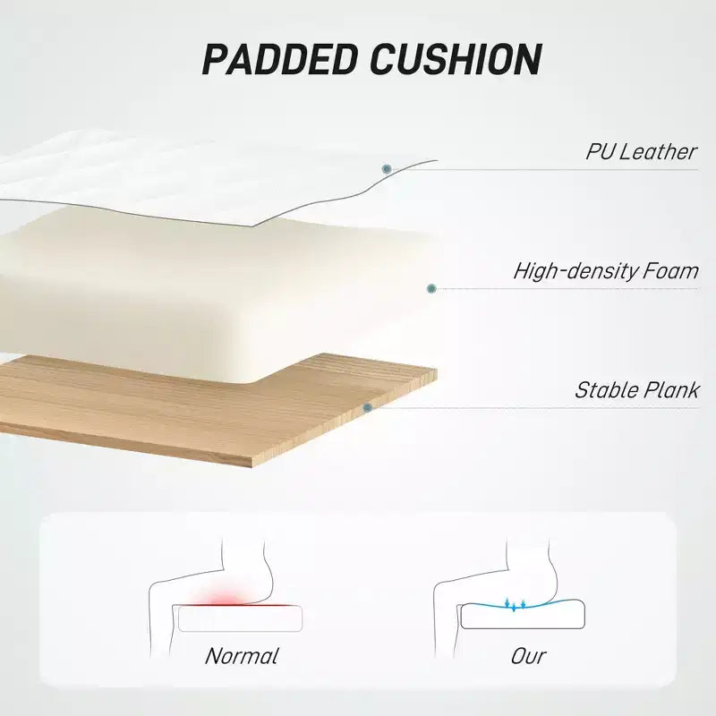 Silla de oficina en casa sin brazos con ruedas, silla de escritorio de cuero sintético con altura ajustable, giro de 360° para lectura