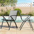 Aluminum Outdoor Dining Chairs  Ergonomic Support for Patio, for Deck Backyard