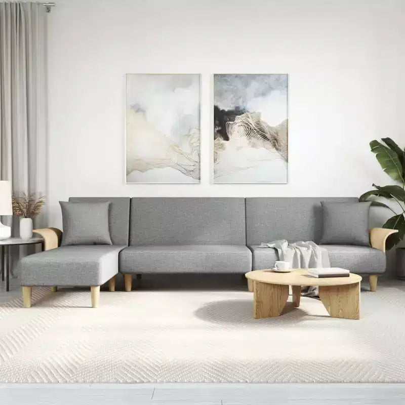vidaXL Sofá cama Sofá convertible Sofá extraíble para sala de estar Tela