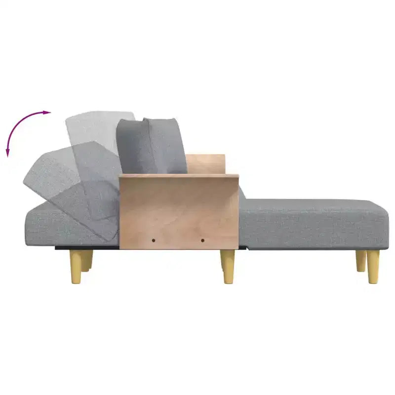 vidaXL Sofá cama Sofá convertible Sofá extraíble para sala de estar Tela