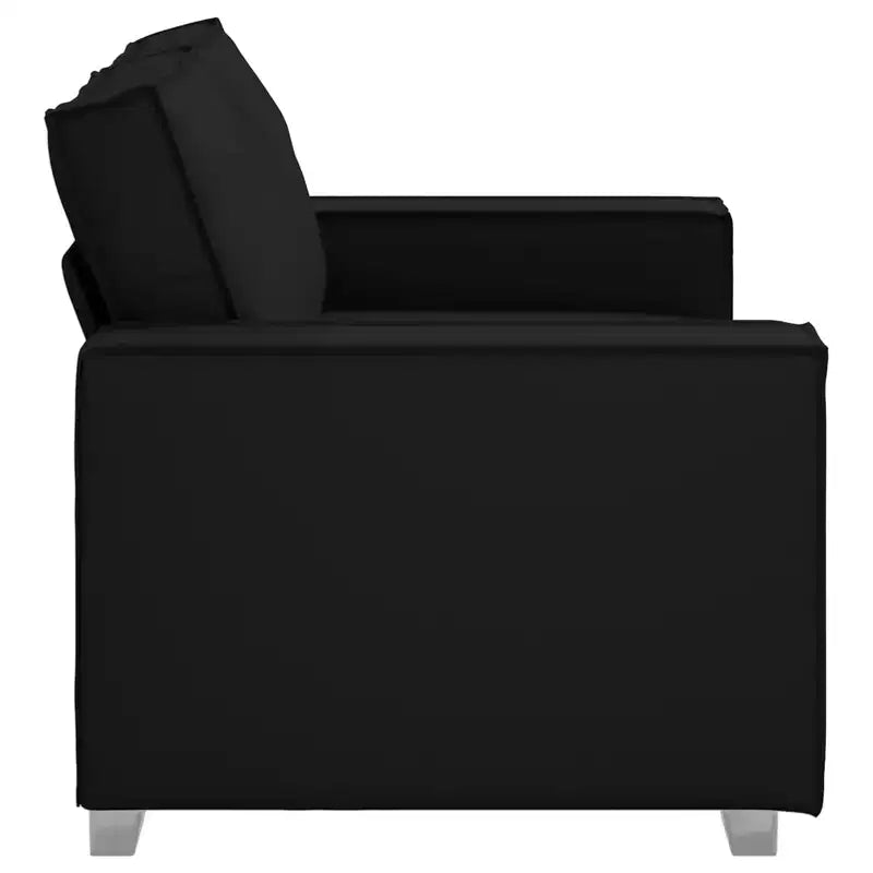 Sofá Sillón Negro 160 x 78 x 84 cm Cuero Sintético